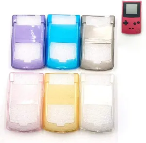 Crystal Shell Soft TPU Case Protective Cover for GBC Gameboy Color Console Protection Cover (Clear)