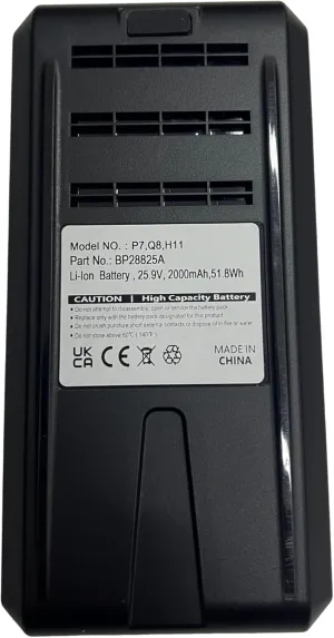 dch 2000mah BP28825A Battery Replacement for Media P7 Q8 Eureka H11 H11 Handheld Cordless Vacuum Cleaner