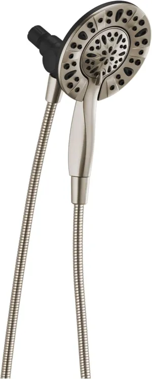 Delta Satin Nickel Stainless Steel 4 settings Showerhead Combo 1.75 gpm