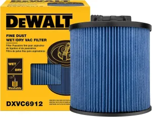 DEWALT Shop Vac Filters, DXVC6912 Replacement Filter for Dewalt 6-16 Gallon Wet and Dry Vacuum, High Efficiency Cartridge Filter