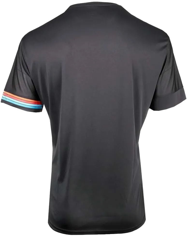 Diadora Mens Core Crew Neck Short Sleeve Athletic Running Casual Tops Breathable - Black