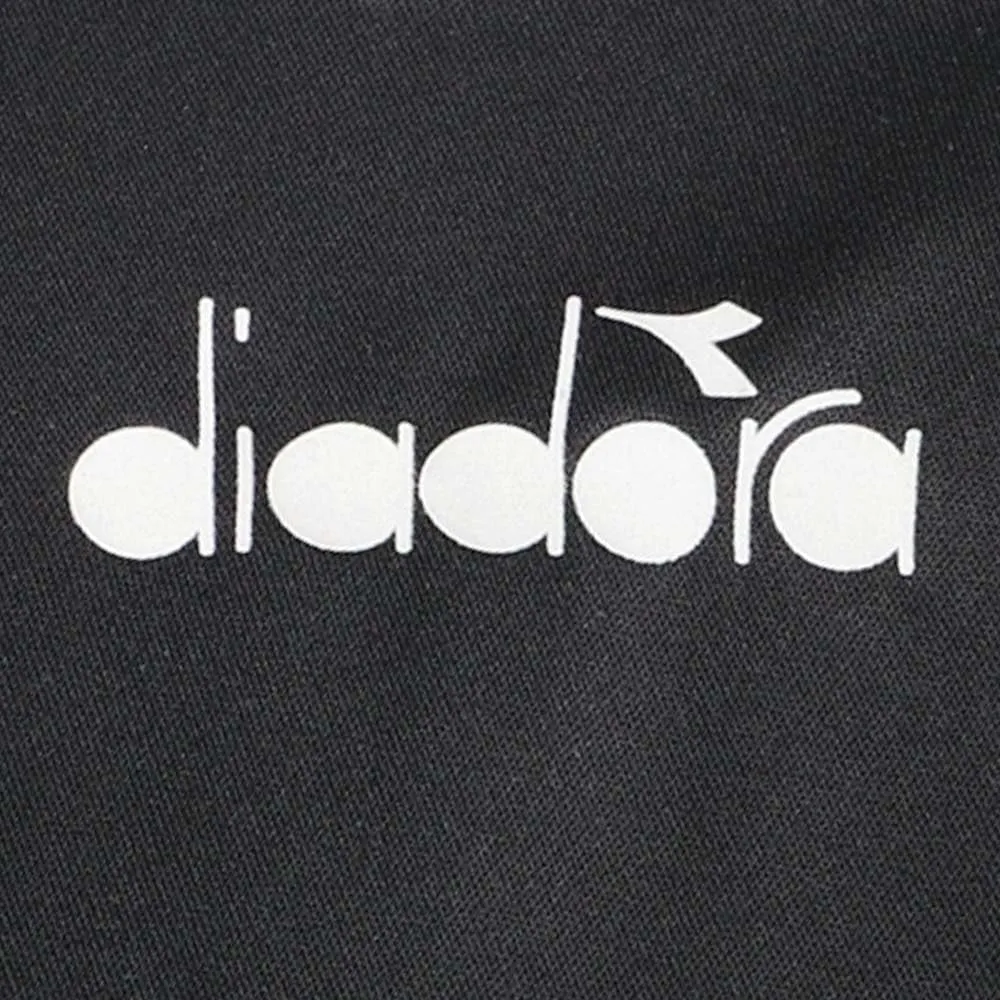 Diadora Mens Core Crew Neck Short Sleeve Athletic Running Casual Tops Breathable - Black