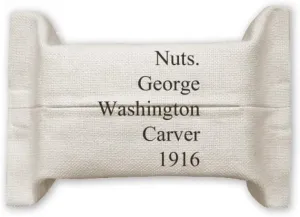 DIYthinker George Carver Quotes Tissue Paper Cover Holder Cotton Linen Bag