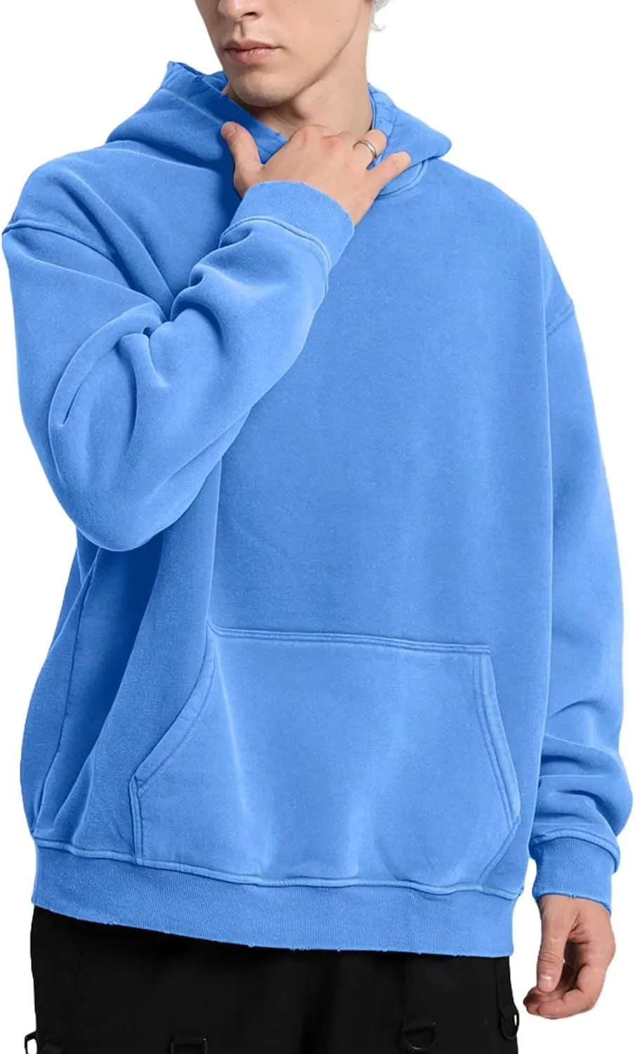 Dnzzs Acid Wash Hoodie Men Oversized Pullover Heavyweight Sweatshirt Vintage Streetwear Unisex Casual Top 2025