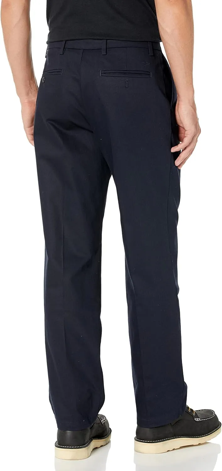 Dockers Men's Classic Fit Signature Lux Cotton Pleated Stretch Pants (Regular and Big & Tall)