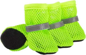 Dog Mesh Shoes for Small Dogs Paw Protectors Dog Shoes Antislip Dog Shoes Reflective Dog Shoes Pet Supplies