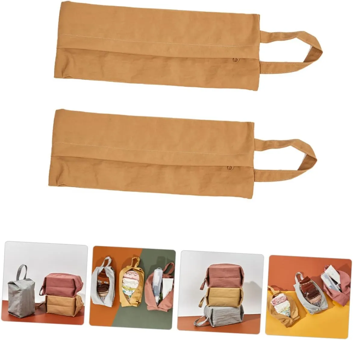 DOITOOL Multi-function Portable Travel Bag 2pcs Makeup Bag for Toiletries Compact Sock Bag Suitable for Business Trips and Daily Use