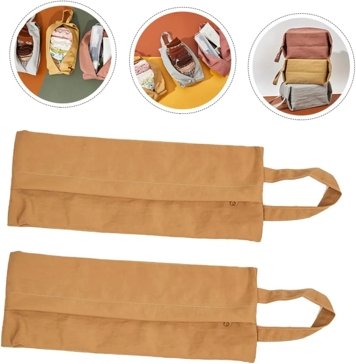 DOITOOL Multi-function Portable Travel Bag 2pcs Makeup Bag for Toiletries Compact Sock Bag Suitable for Business Trips and Daily Use