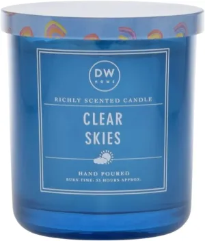 DW Home Favorites Signature Painterly Collection Richly Scented Candle Medium Single Wick Hand Poured 9 Oz (Clear Skies)