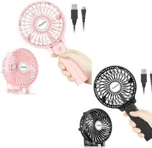 EasyAcc Mini Handheld Fan   Pink Handheld Fan