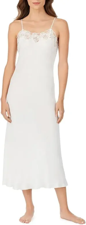 Eileen West Nightgowns for Women, Santorini Soft Satin Lace Bridal Gown