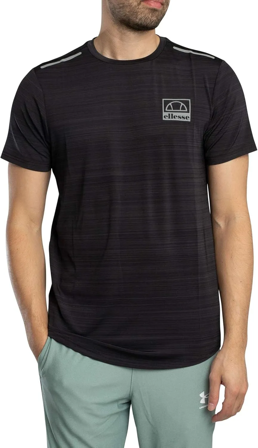 ellesse Men's T-Shirt Riflettente, Black