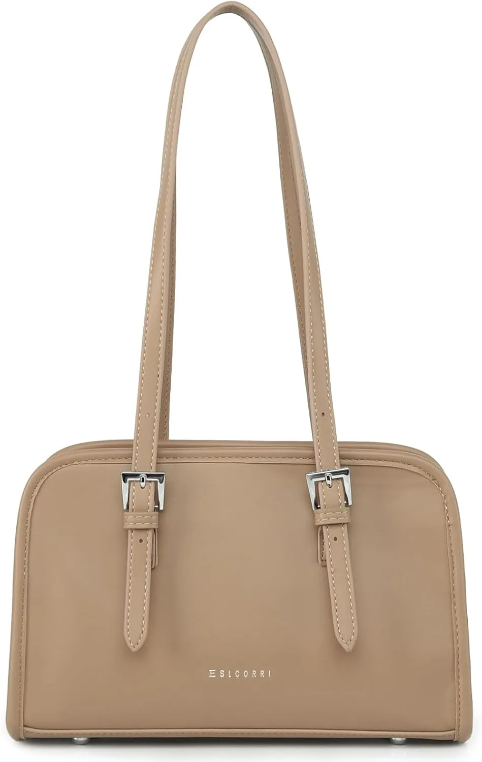 Eslcorri Small Shoulder Handbag Armpit Bag for Women, Cute Leather Clutch Purse Zipper Closure Trendy Designer Lady Hobo Bag