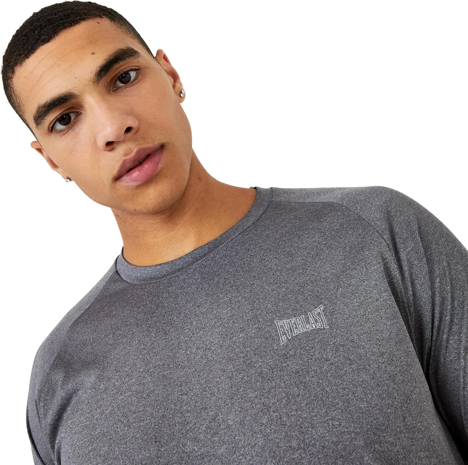 Everlast Men's Lightweight Crewneck Poly T-Shirt Navy Blue