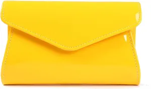 Fashion Glossy Envelope Faux Patent Leather Clutch Evening Bags for Women Wedding Formal Prom Handbag