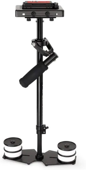 Flycam 5000 Handheld Stabilizer with Quick Release Plate and Table Clamp for DSLR Video Cameras .3-Axis Gimbal with Foam Handgrip. Height Range: 55-73 cm. Payload up to 5kg / 11lb