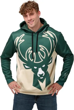 FOCO Men's NBA Team Logo Fashion Long Sleeve Pullover Hoodie