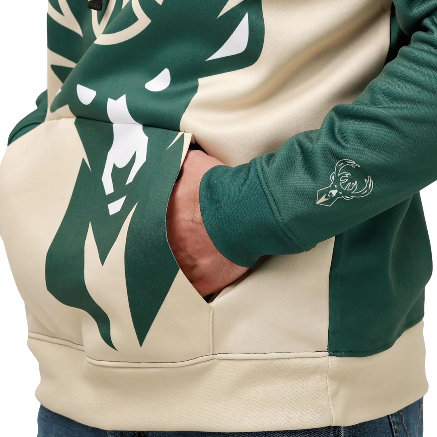 FOCO Men's NBA Team Logo Fashion Long Sleeve Pullover Hoodie