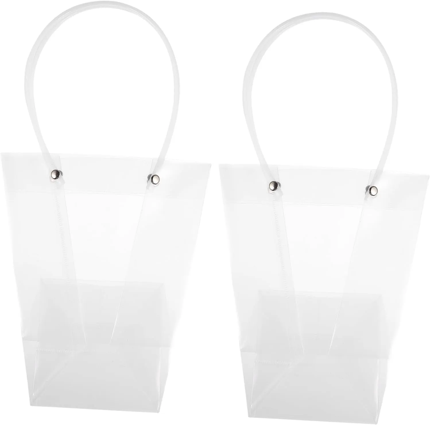 FOMIYES 2Pcs Transparent Flower Bouquet Present Wrapping Bags Tote Bags for Bouquets Plants for Presenting Flowers Storage and Packing