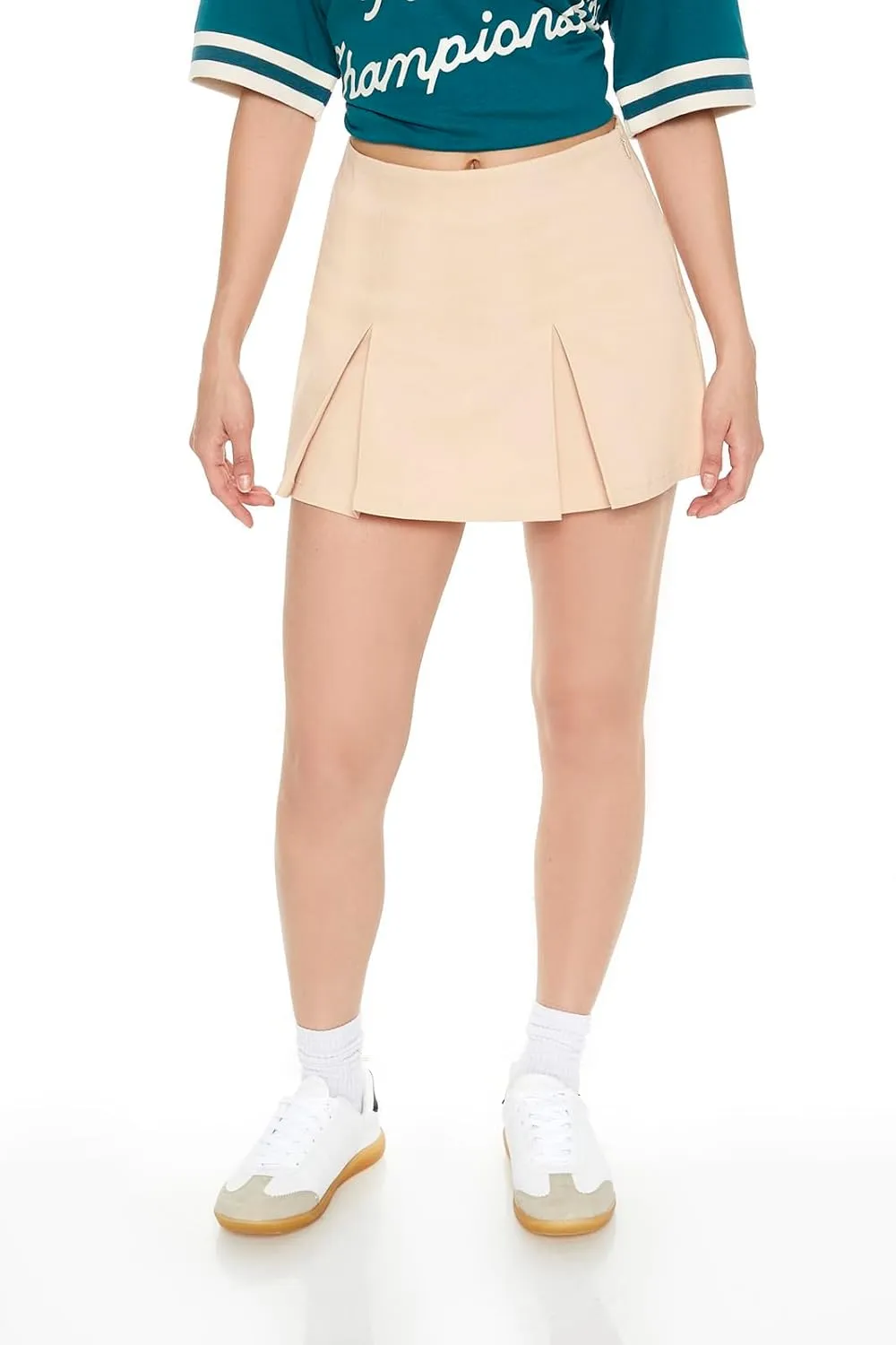 Forever 21 Women's Pleated Mini Skirt