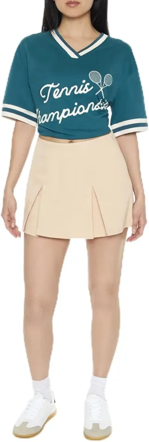 Forever 21 Women's Pleated Mini Skirt