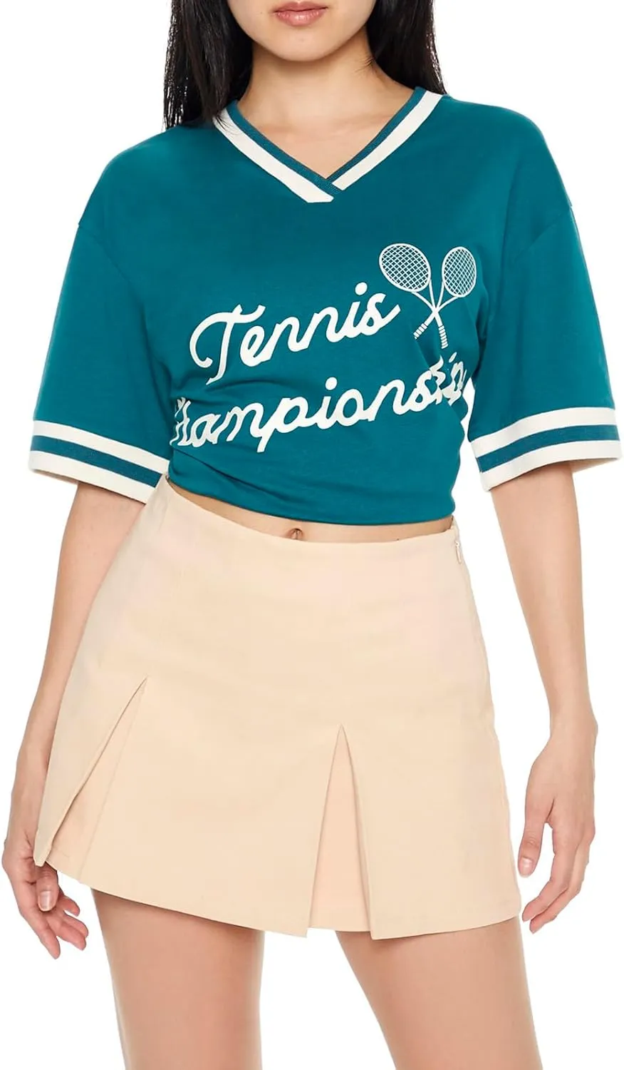Forever 21 Women's Pleated Mini Skirt