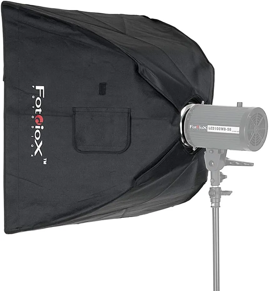 Fotodiox Pro Softbox, 24"x24" (24x24 in) with Speedring, for Speedotron Black Line 202VF, 206VF, 102, 103, 105, Brown line MW3R, MW3U, MW3UQ, M90, M90Q, M11 Strobe Flash Light, Soft Box, Speed Ring