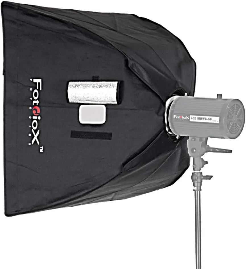 Fotodiox Pro Softbox, 24"x24" (24x24 in) with Speedring, for Speedotron Black Line 202VF, 206VF, 102, 103, 105, Brown line MW3R, MW3U, MW3UQ, M90, M90Q, M11 Strobe Flash Light, Soft Box, Speed Ring