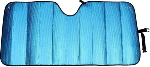 Front Windshield Sunshield, Hollow Bubble Reflective Cooling Heat Insulation Sunshield, Foldable and Easy to Store Summer Accessories, Suitable for Most Cars and SUVs (Blue)