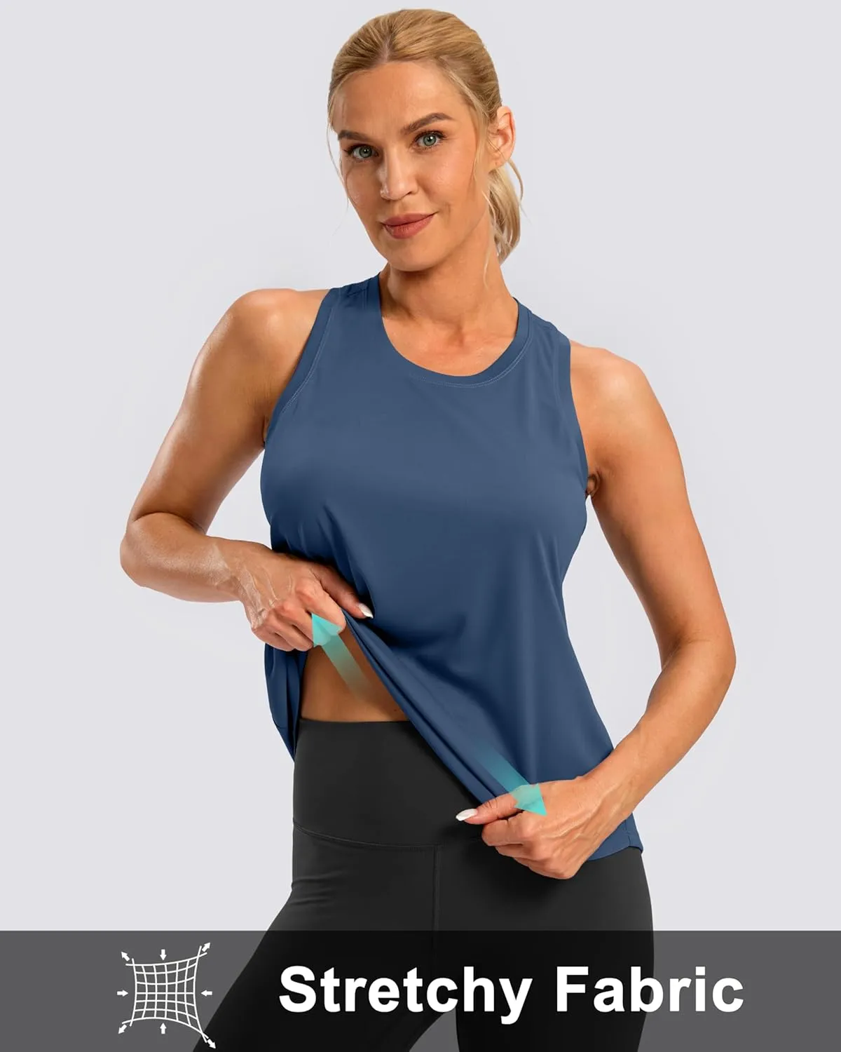 G Gradual Women's Workout Tank Tops Racerback Athletic Yoga Tops Loose Fit Sleeveless Running Gym Sports Shirts for Women