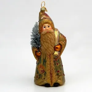 Gabriela Christoff - Royal Jewell Santa - Polish Blown Glass Christmas Ornament