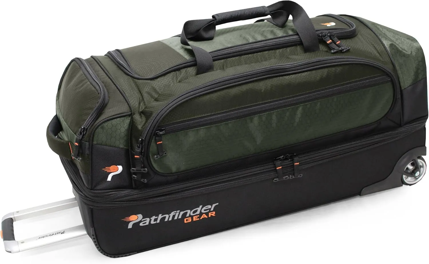Gear 32 Inch Rolling Drop Bottom Duffel, Olive, One Size