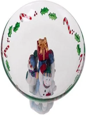 Gorham Winter Follies Snowman Trio Ped Platter