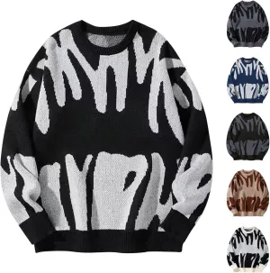 Grandpa Sweaters Oversized Long Sleeve Graphic Sweaters: Aztec Sweater Christmas Ugly Vintage Cardigan Sweatshirts