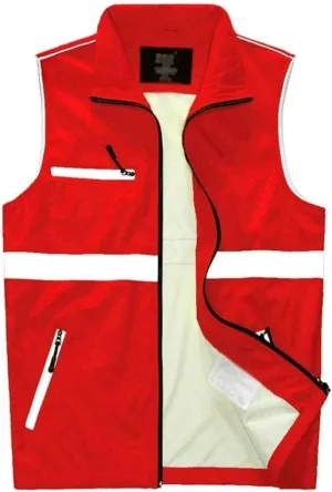 Hi Vis Vests, Reflective Safety Vest,for Outdoor Night Activities Or Construction Worker Costume Reflective Safety Vest