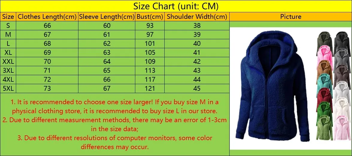 Hooded Coats for Women, Zipper Drawstring Short Style Outerwear, 2024 Autumn Winter Fuzzy Warm Jacket with Pockets