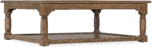 Hooker Furniture Americana Wood Cocktail Table in Brown