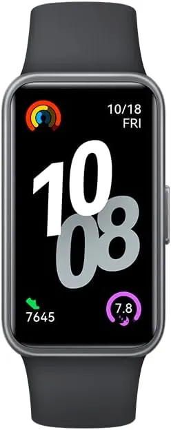 HUAWEI Band 10 Smartwatch with AI-Powered Fitness Monitoring, Pro-Level Sleep Analysis, Emotional Wellbeing Assistant,Streamlined Metallic Design,Fast Charging,iOS Android (Band 10, Strap Black)