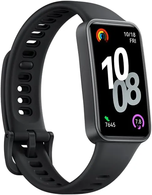 HUAWEI Band 10 Smartwatch with AI-Powered Fitness Monitoring, Pro-Level Sleep Analysis, Emotional Wellbeing Assistant,Streamlined Metallic Design,Fast Charging,iOS Android (Band 10, Strap Black)