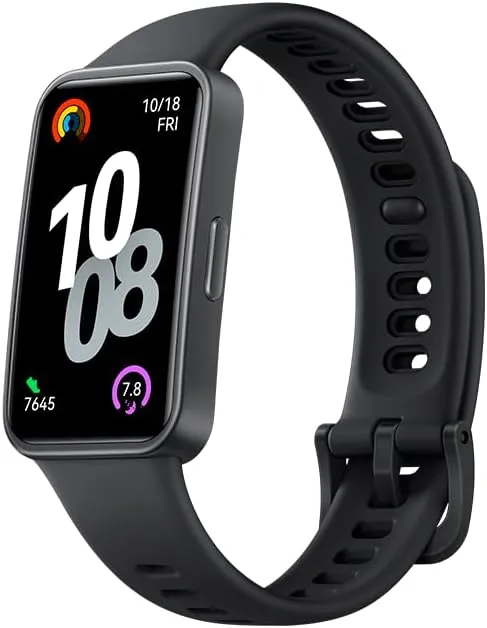 HUAWEI Band 10 Smartwatch with AI-Powered Fitness Monitoring, Pro-Level Sleep Analysis, Emotional Wellbeing Assistant,Streamlined Metallic Design,Fast Charging,iOS Android (Band 10, Strap Black)