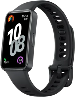HUAWEI Band 10 Smartwatch with AI-Powered Fitness Monitoring, Pro-Level Sleep Analysis, Emotional Wellbeing Assistant,Streamlined Metallic Design,Fast Charging,iOS Android (Band 10, Strap Black)