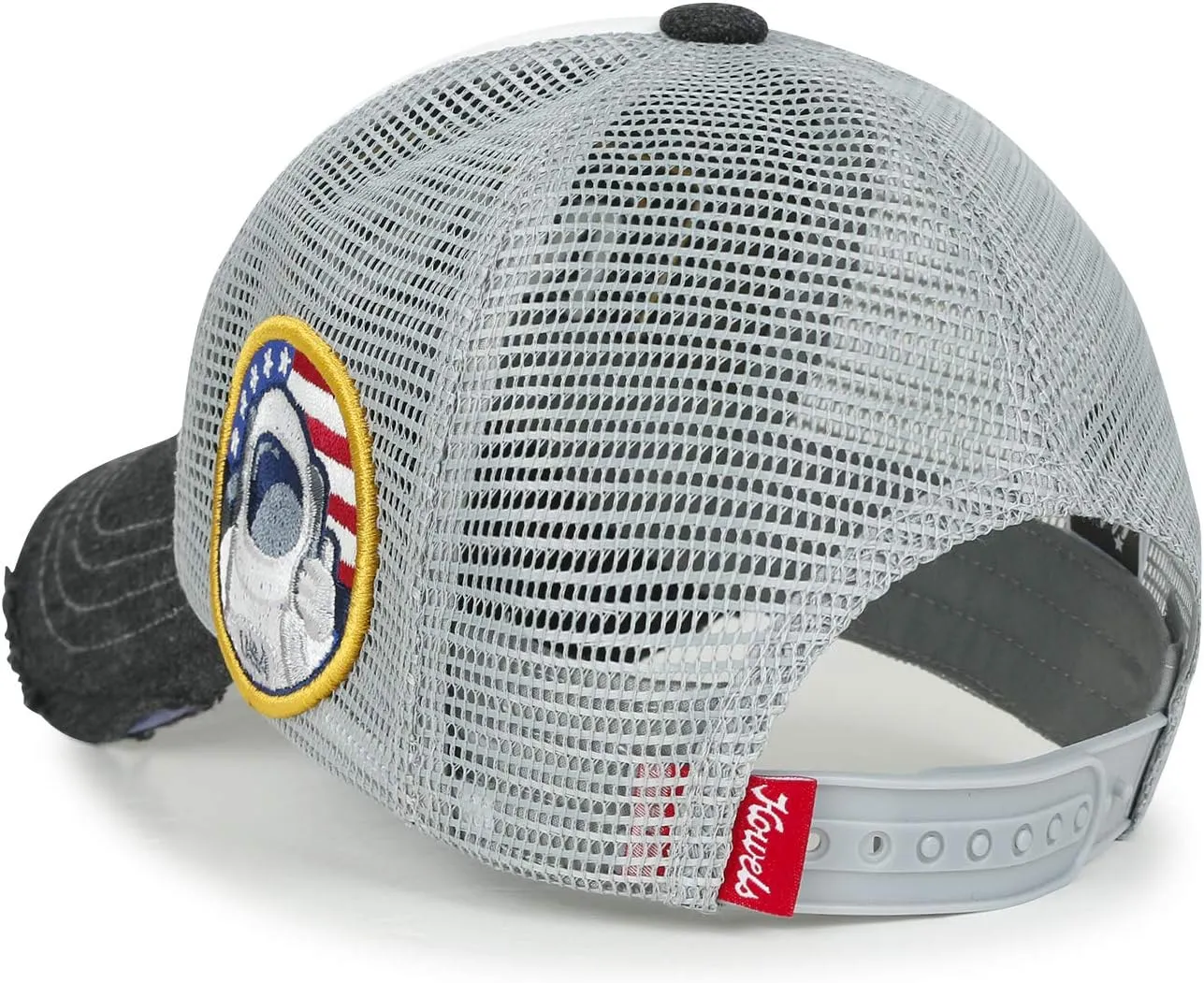ililily Premium NASA Worm Logo Embroidery Structured Baseball Cap