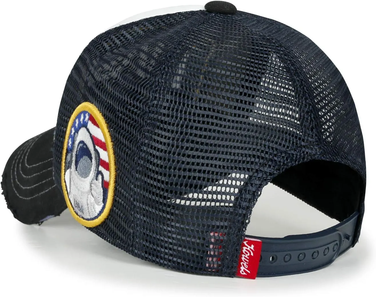 ililily Premium NASA Worm Logo Embroidery Structured Baseball Cap