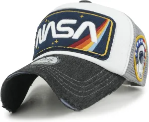 ililily Premium NASA Worm Logo Embroidery Structured Baseball Cap