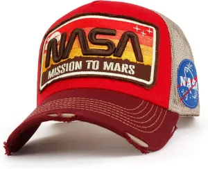 ililily Premium NASA Worm Logo Embroidery Structured Baseball Cap