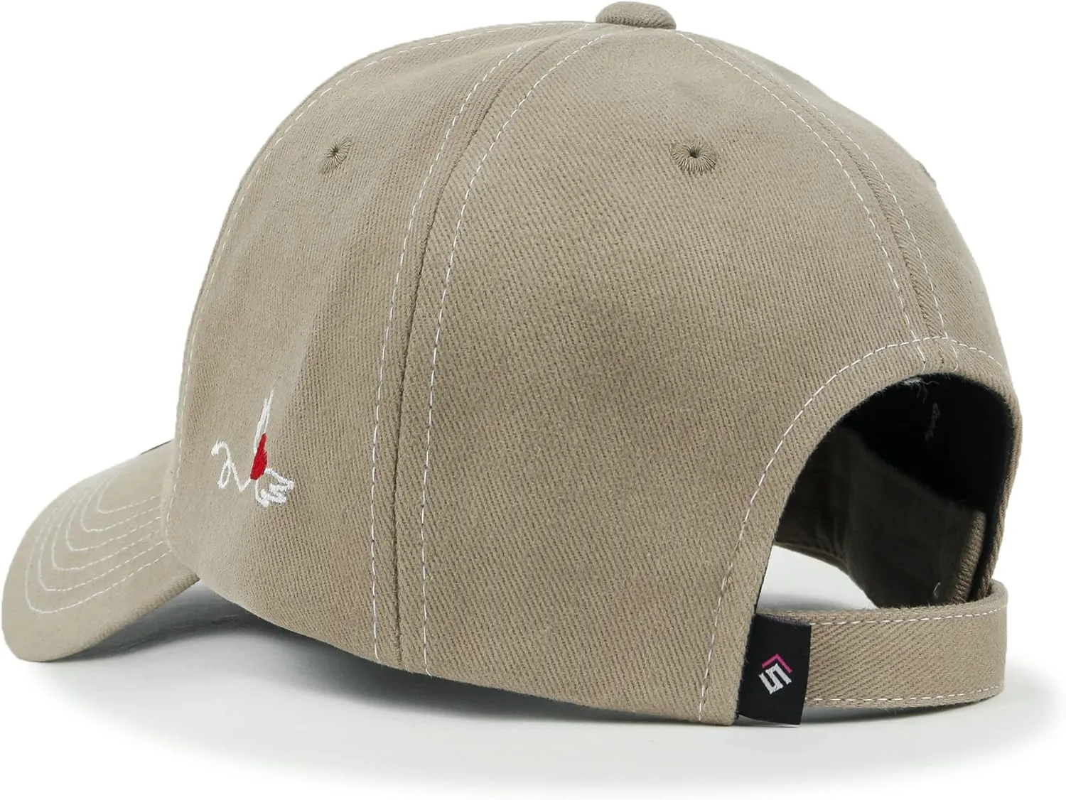 ililily Rhinestone Cotton Cadet Cap Vintage Distressed Cotton Military Army Hat