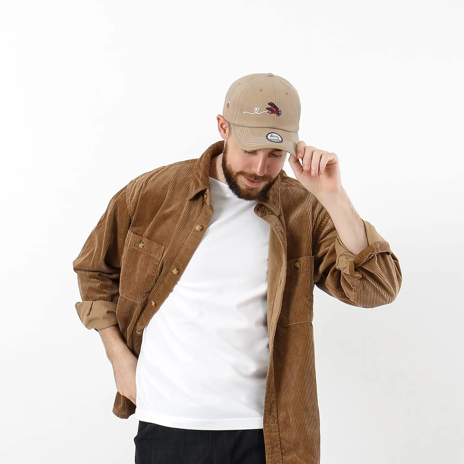 ililily Rhinestone Cotton Cadet Cap Vintage Distressed Cotton Military Army Hat