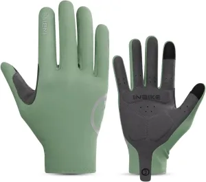 INBIKE Breathable Bike Gloves for Men Women, Full Finger Pad Cycling Gloves, Touchscreen Reflective Mountain Biking Bicycle