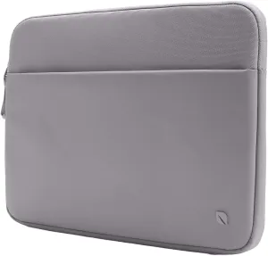 Incase A.R.C. Sleeve with ReSpun 100% Recycled Polyester - 13" & 14" MacBook/Laptop & iPad/Tablet Case - Cushioned Faux Fur Lining, External Zippered Slip Pocket - Grey