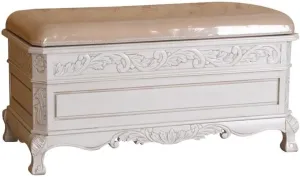 International Caravan Furniture Piece Carved Wood Trunk/Bench